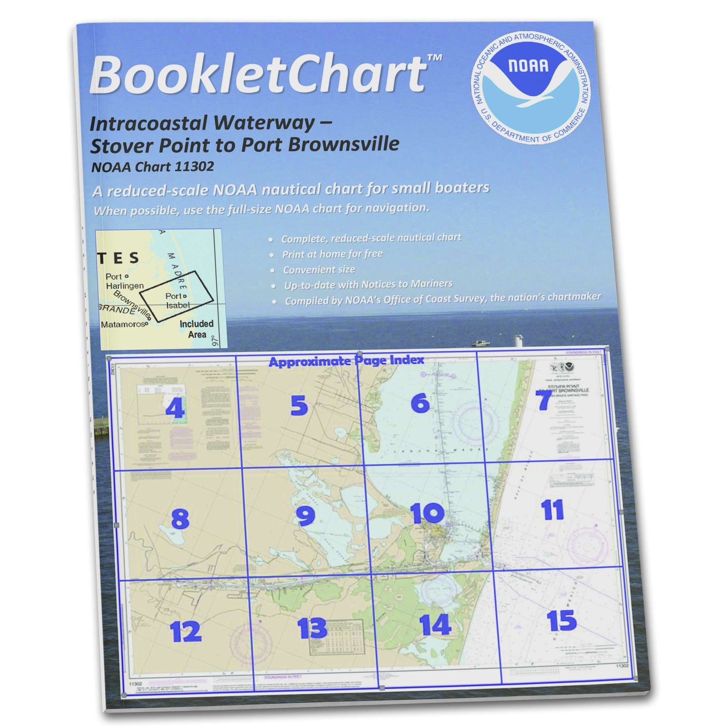 Paradise Clay CB11302 HISTORICAL NOAA Booklet Intracoastal Waterway Stover Point to Port Brownsville: Including Braz.