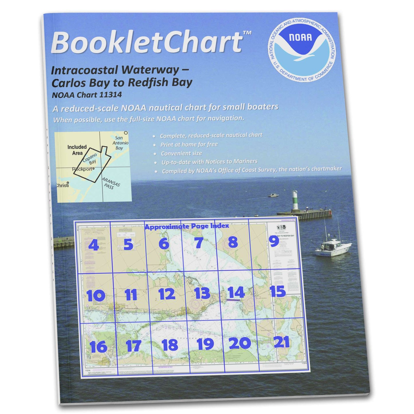 Paradise Clay CB11314 HISTORICAL NOAA Booklet Intracoastal Waterway Carlos Bay to Redfish Bay: Including Copano Bay