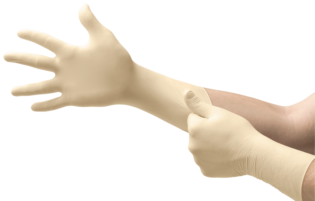 SOS Cleanroom 91225065 Ansell 91-225 AccuTech Sterile Latex Gloves Class 100 (ISO 5)