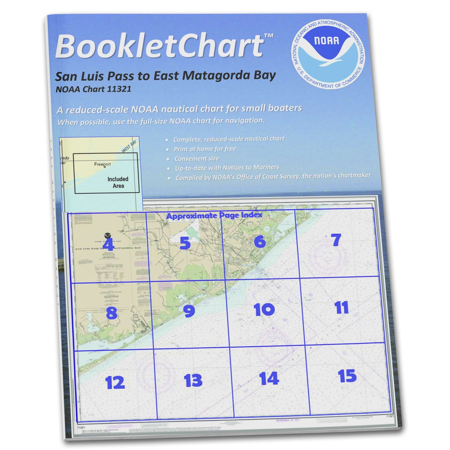 Paradise Clay CB11321 HISTORICAL NOAA Booklet San Luis Pass to East Matagorda Bay