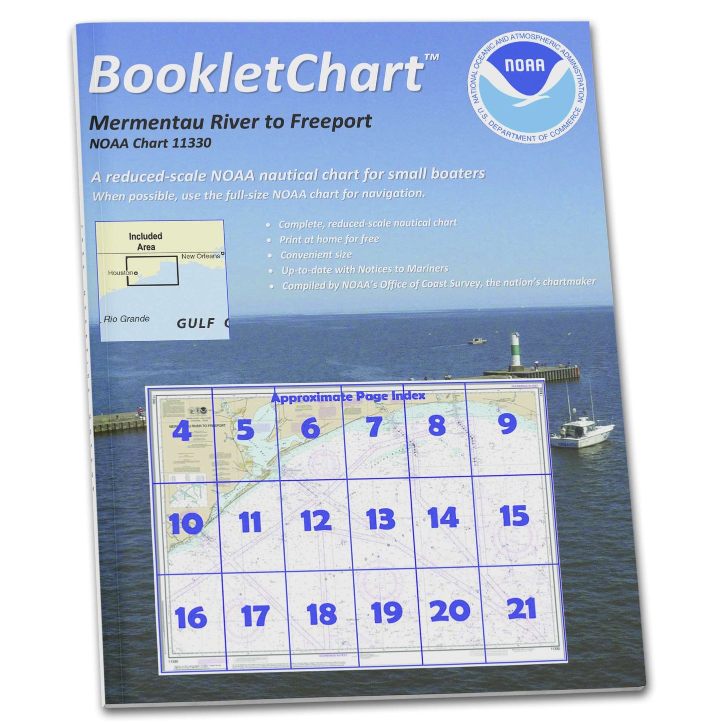 Paradise Clay CB11330 HISTORICAL NOAA Booklet Mermentau River to Freeport