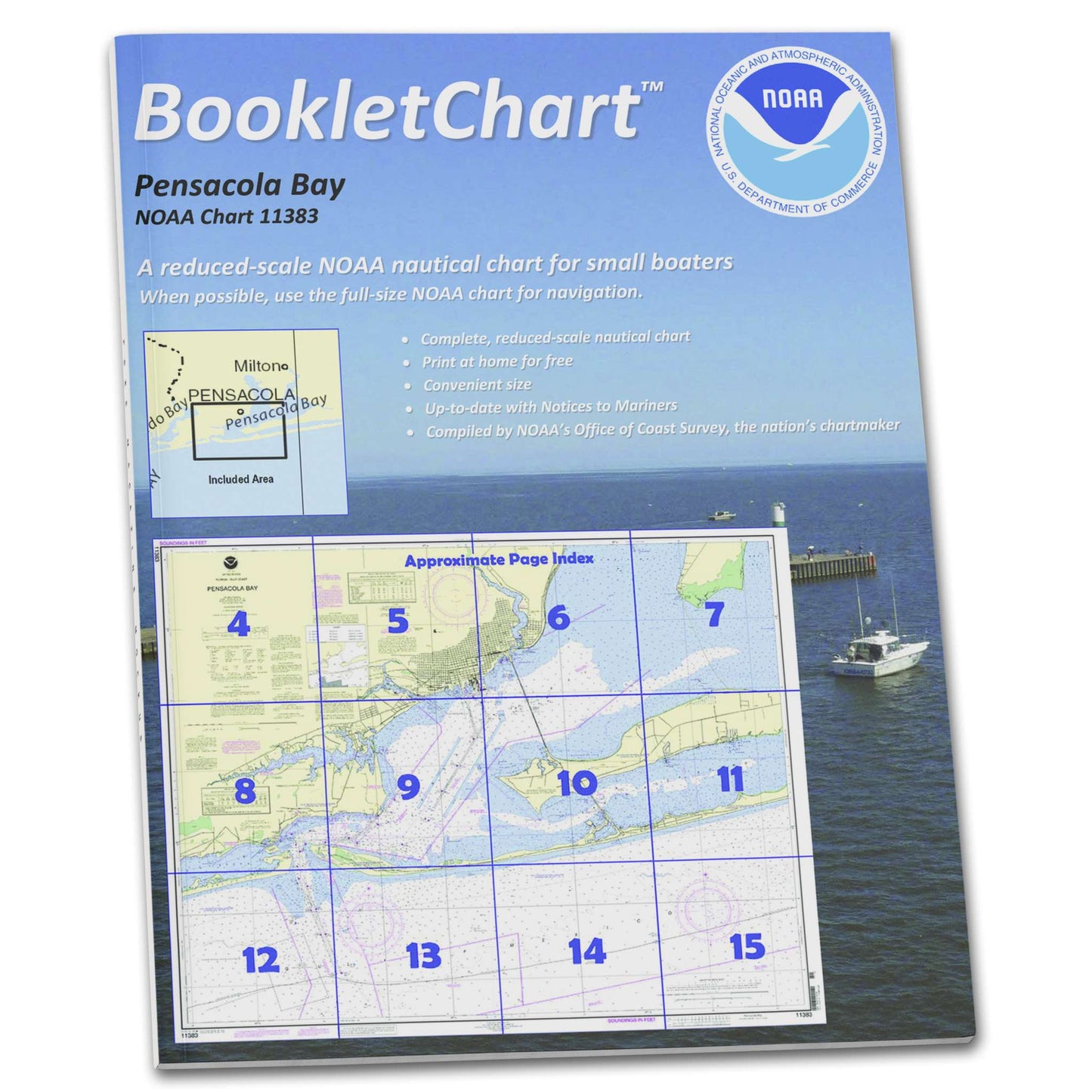 Paradise Clay CB11383 HISTORICAL NOAA Booklet Pensacola Bay