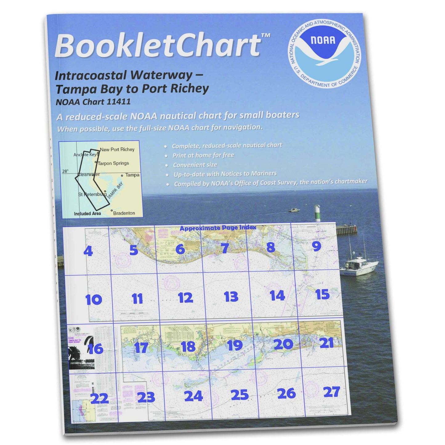 Paradise Clay CB11411 HISTORICAL NOAA Booklet Intracoastal Waterway Tampa Bay to Port Richey