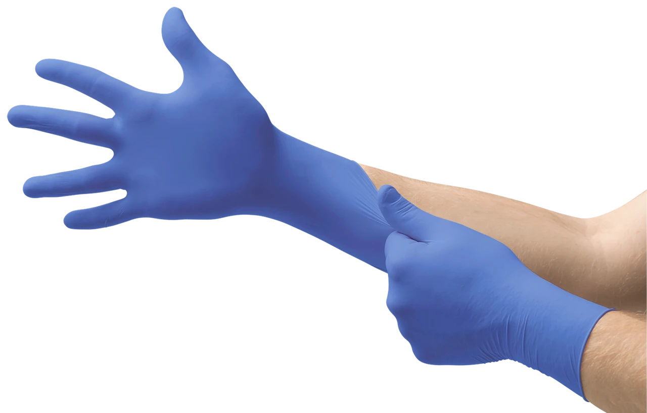 SOS Cleanroom UF-524-M Ansell UF-524 Microflex Ultraform Nitrile Gloves