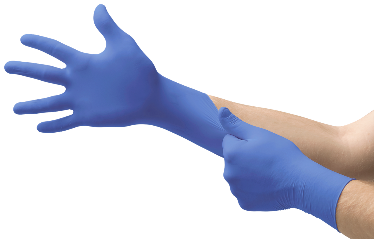 SOS Cleanroom N194 Ansell N19 Microflex Cobalt Nitrile Gloves
