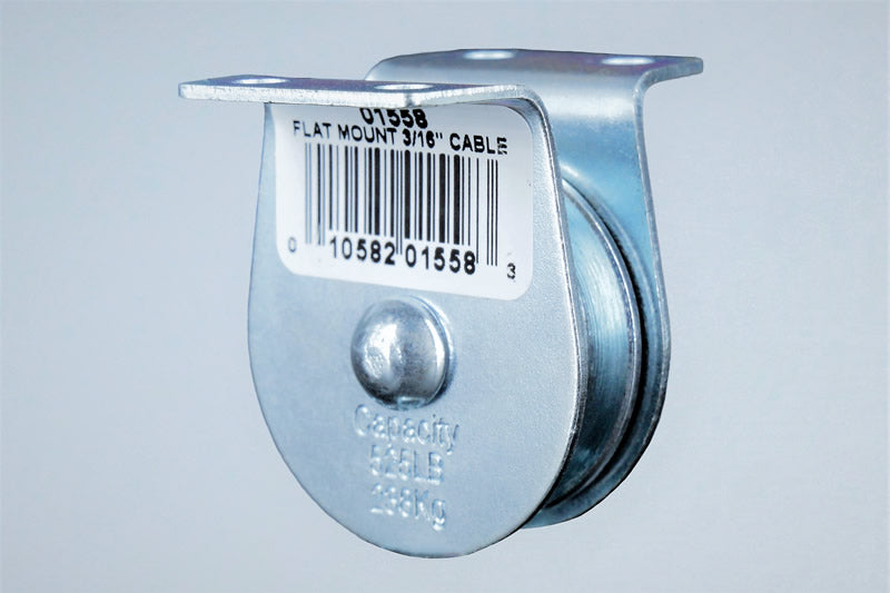 Block Division 1558 1-1/2″ Flat Mount Pulley Block, 3/16” Rope, 525 lbs