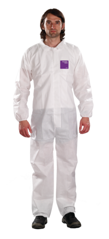 SOS Cleanroom ?WH15-S-92-100-04 Ansell AlphaTec 1500 - Model 100 - SMS Stitched Coverall
