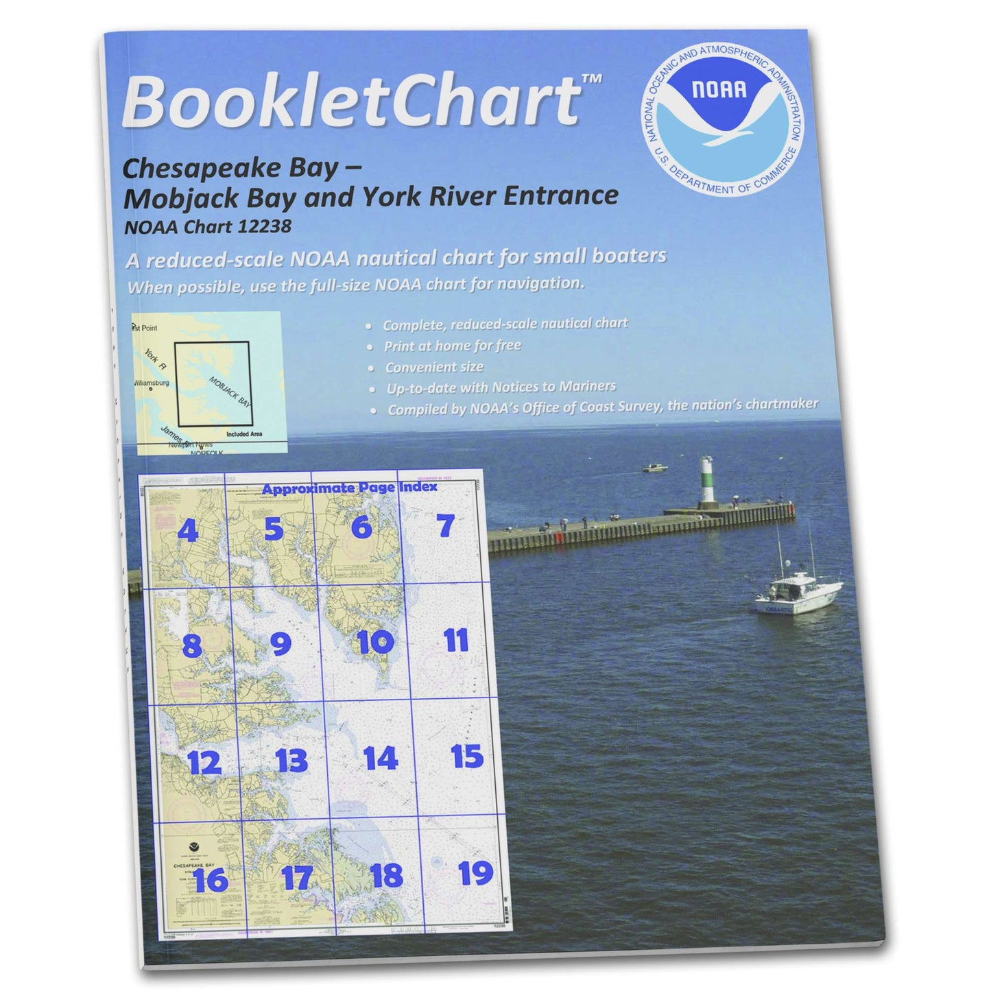 Paradise Clay CB12238 HISTORICAL NOAA Booklet Chesapeake Bay Mobjack Bay and York River Entrance
