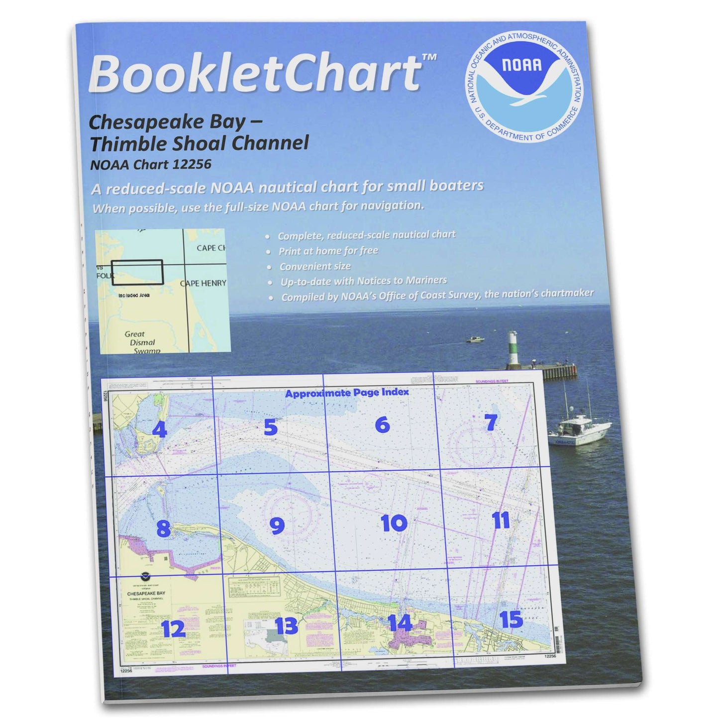 Paradise Clay CB12256 HISTORICAL NOAA Booklet Chesapeake Bay Thimble Shoal Channel