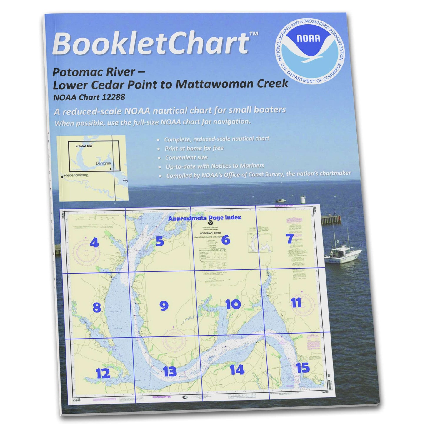 Paradise Clay CB12288 HISTORICAL NOAA Booklet Potomac River Lower Cedar Point to Mattawoman Creek