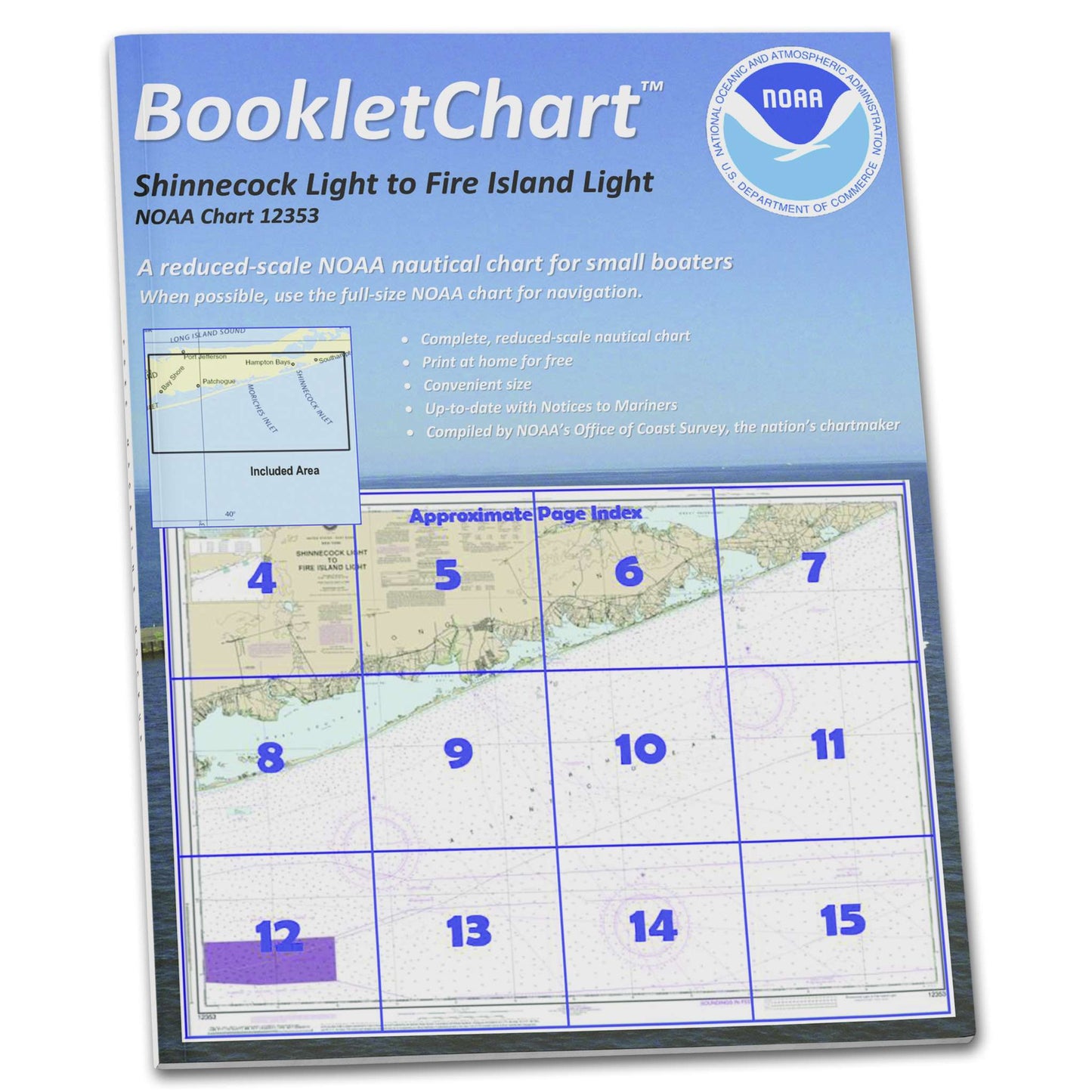Paradise Clay CB12353 HISTORICAL NOAA Booklet Chart Shinnecock Light to Fire Island Light