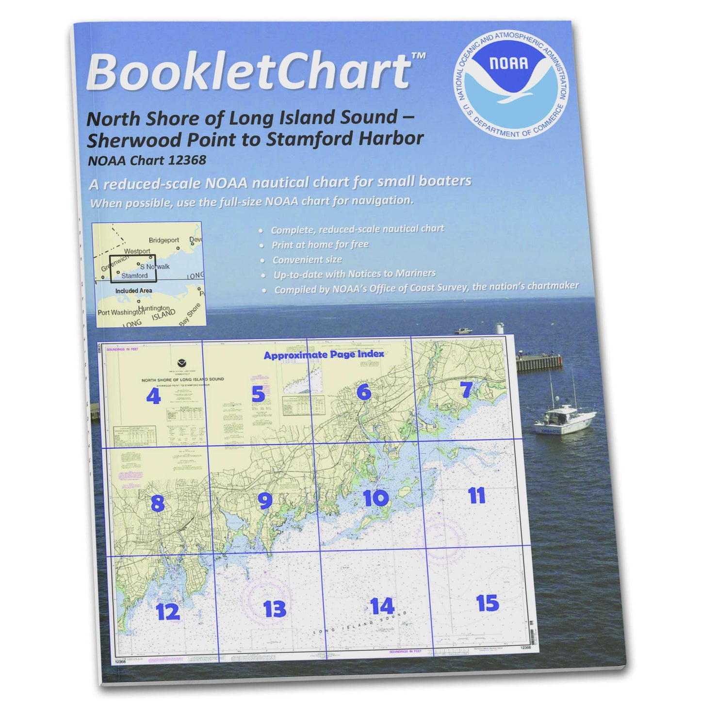 Paradise Clay CB12368 HISTORICAL NOAA Booklet North Shore of Long Island Sound Sherwood Point to Stamford Harbor