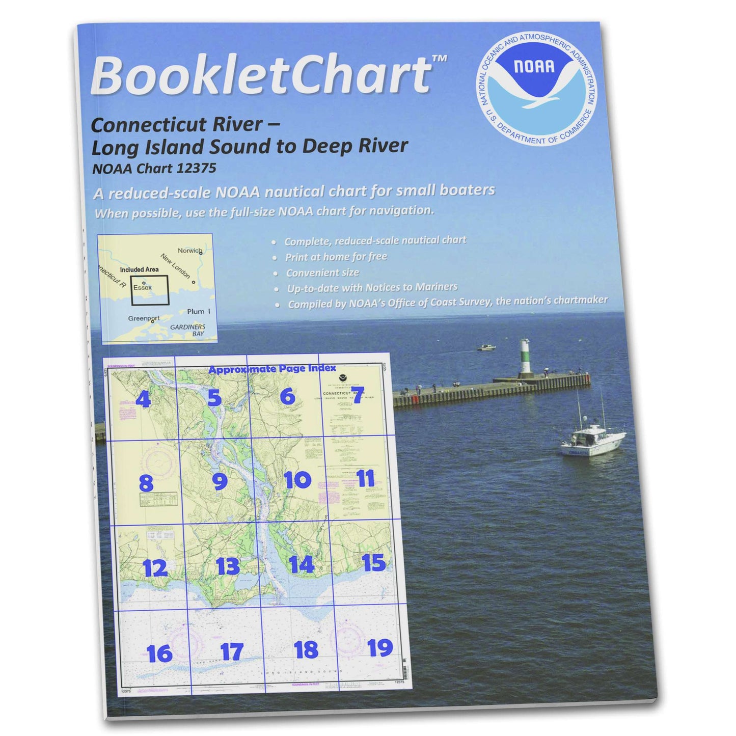Paradise Clay CB12375 HISTORICAL NOAA Booklet Connecticut River Long lsland Sound to Deep River