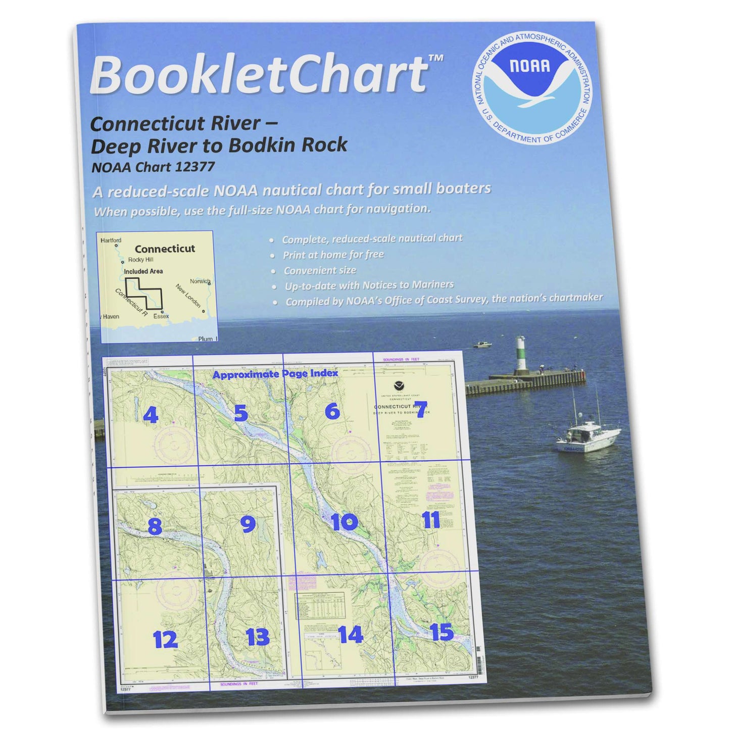 Paradise Clay CB12377 HISTORICAL NOAA Booklet Connecticut River Deep River to Bodkin Rock