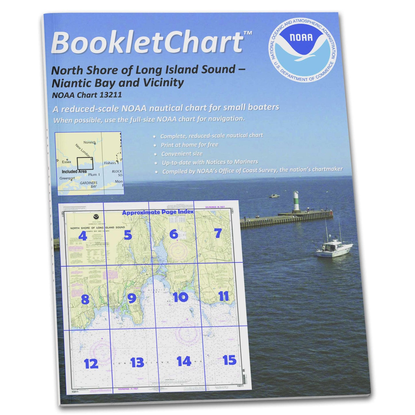 Paradise Clay CB13211 HISTORICAL NOAA Booklet Chart North Shore of Long Island Sound Niantic Bay and Vicinity