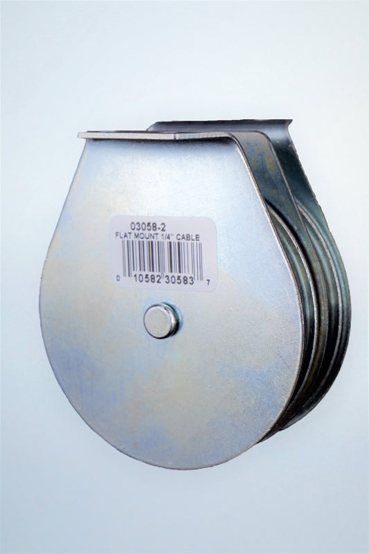 Block Division 03058-2 3″ Flat Mount Pulley Block 1/4” Rope 800 lbs, Double