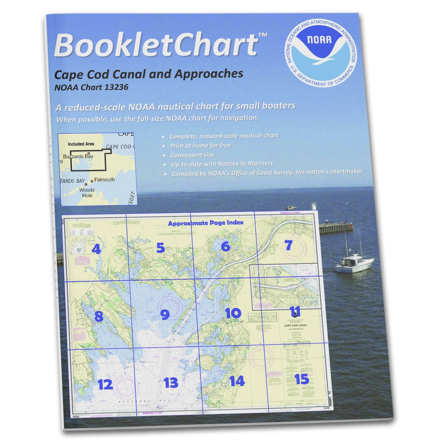 Paradise Clay CB13236 HISTORICAL NOAA Booklet Chart Cape Cod Canal and Approaches