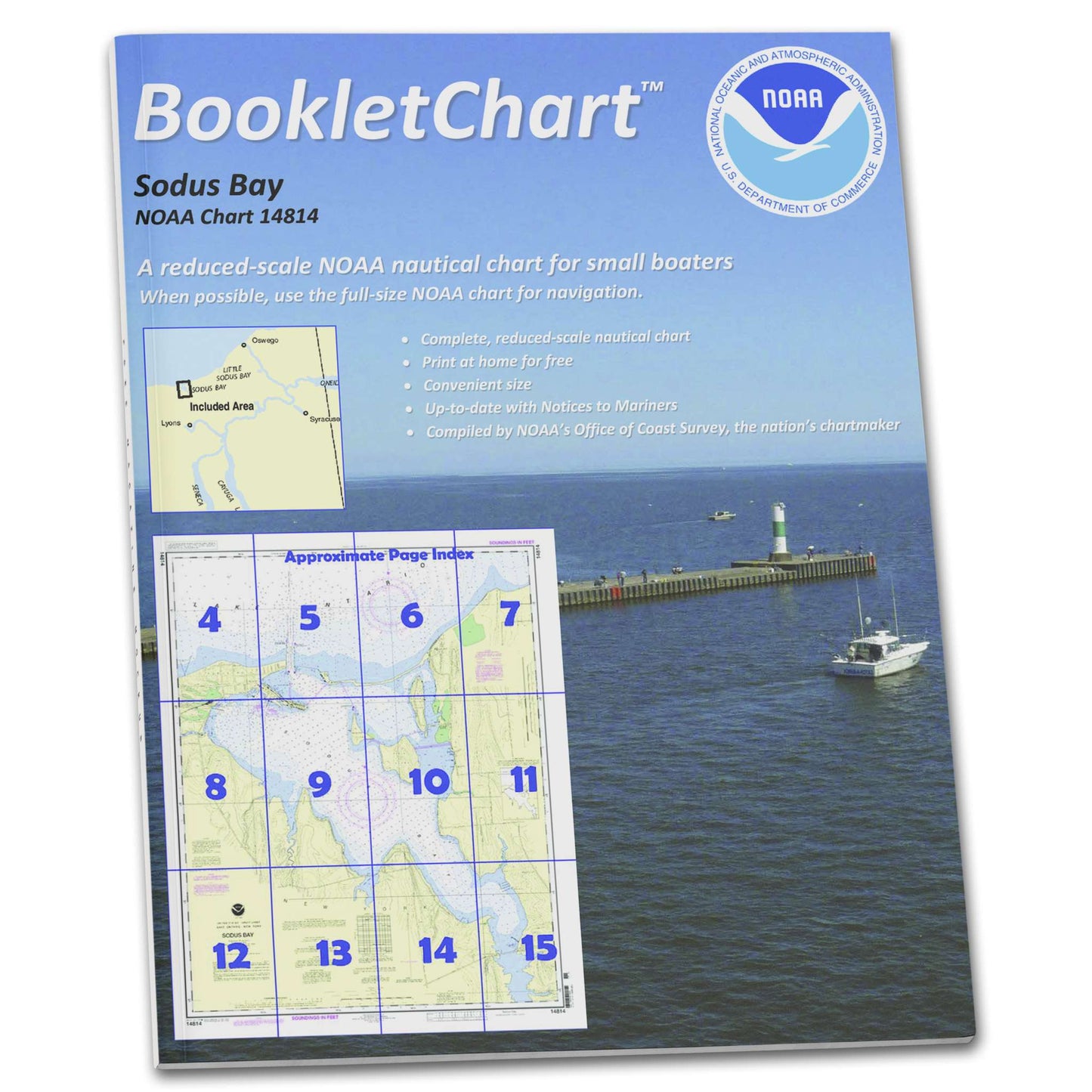 Paradise Clay CB14814 HISTORICAL NOAA Booklet Chart Sodus Bay