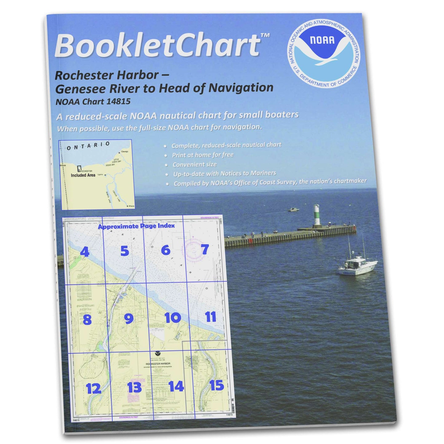 Paradise Clay CB14815 HISTORICAL NOAA Booklet Rochester Harbor: Including Genessee River to Head of Navigation