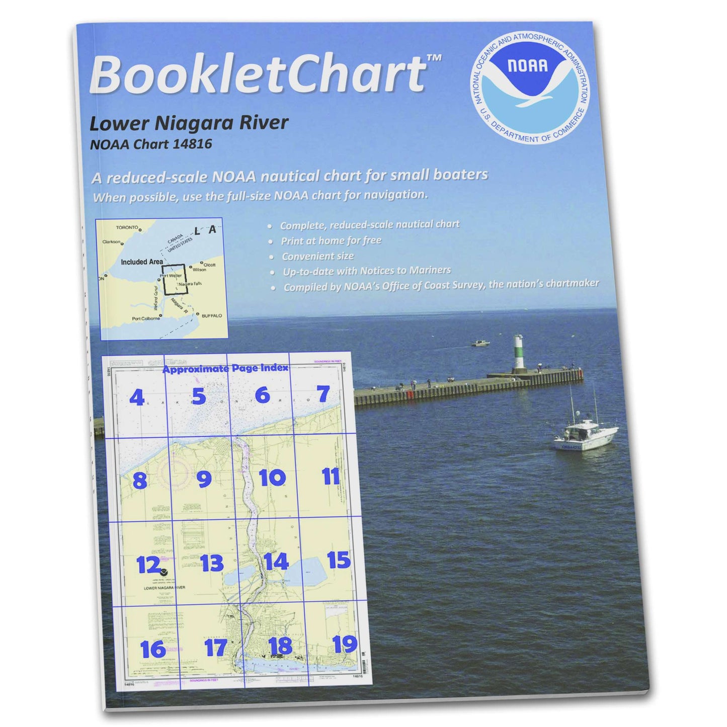 Paradise Clay CB14816 HISTORICAL NOAA Booklet Chart Lower Niagara River