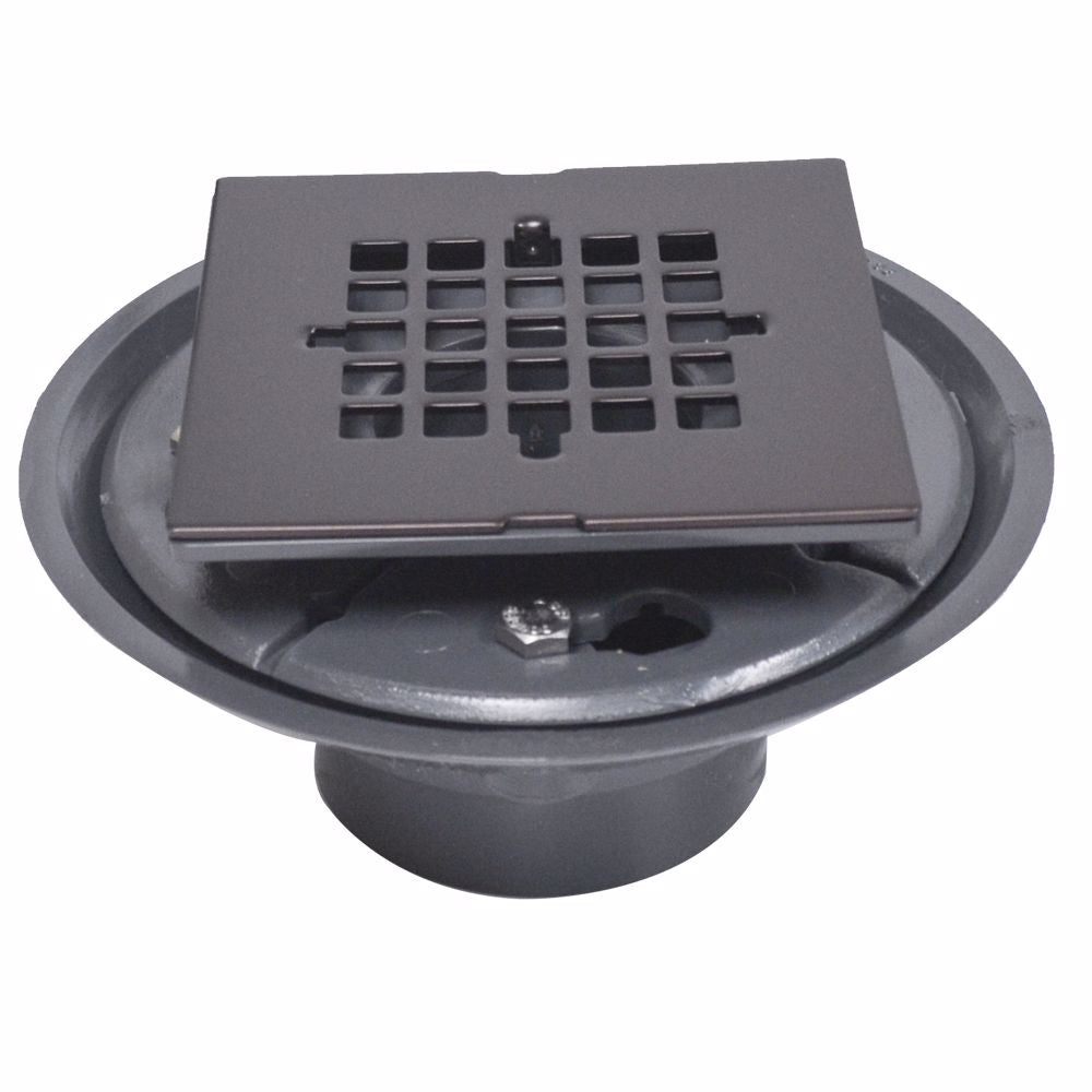 Jones Stephens D5088RB 2X3 SHOWER DRAIN W/2 SPUD & RB STAMPED SQ STR