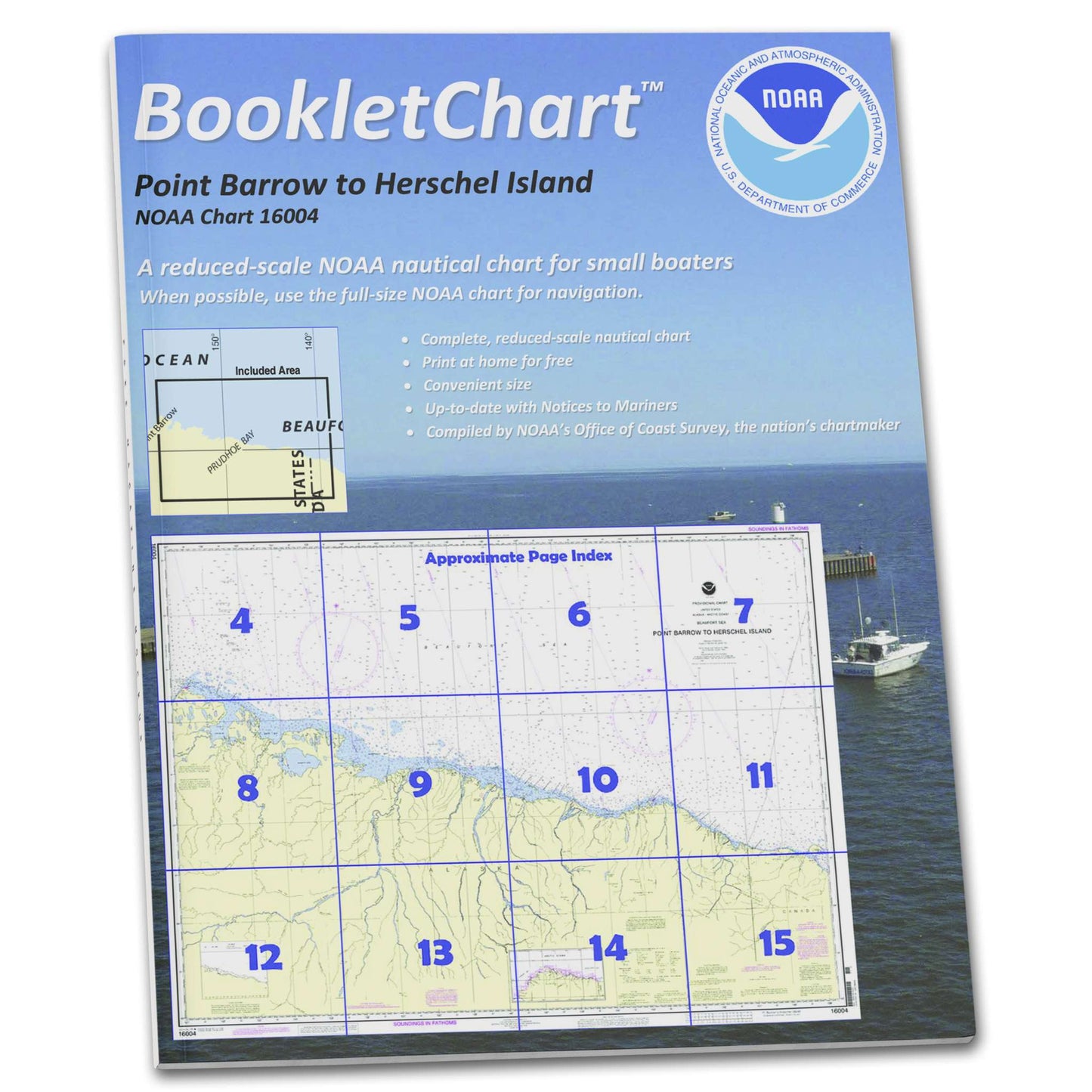 Paradise Clay CB16004 NOAA Booklet Chart Point Barrow to Herschel Island