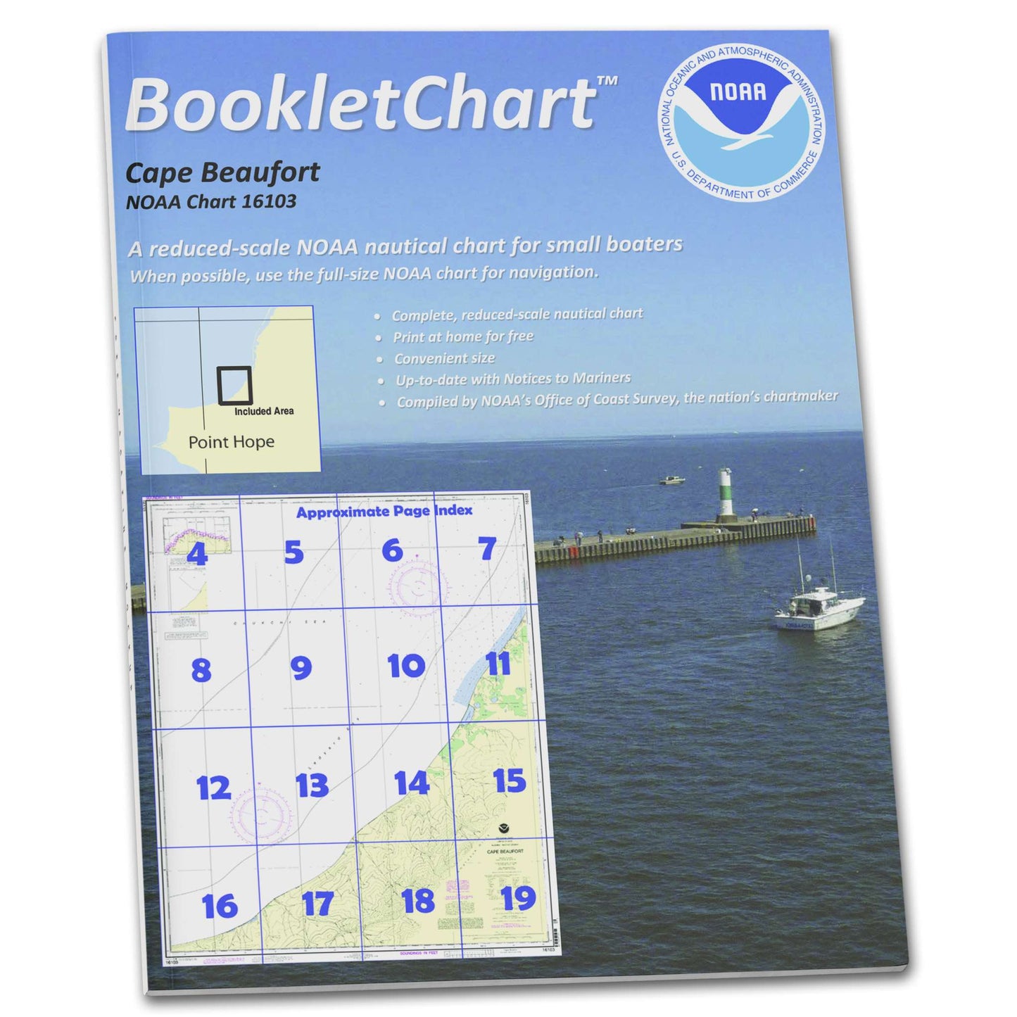 Paradise Clay CB16103 HISTORICAL NOAA Booklet Chart Cape Beaufort