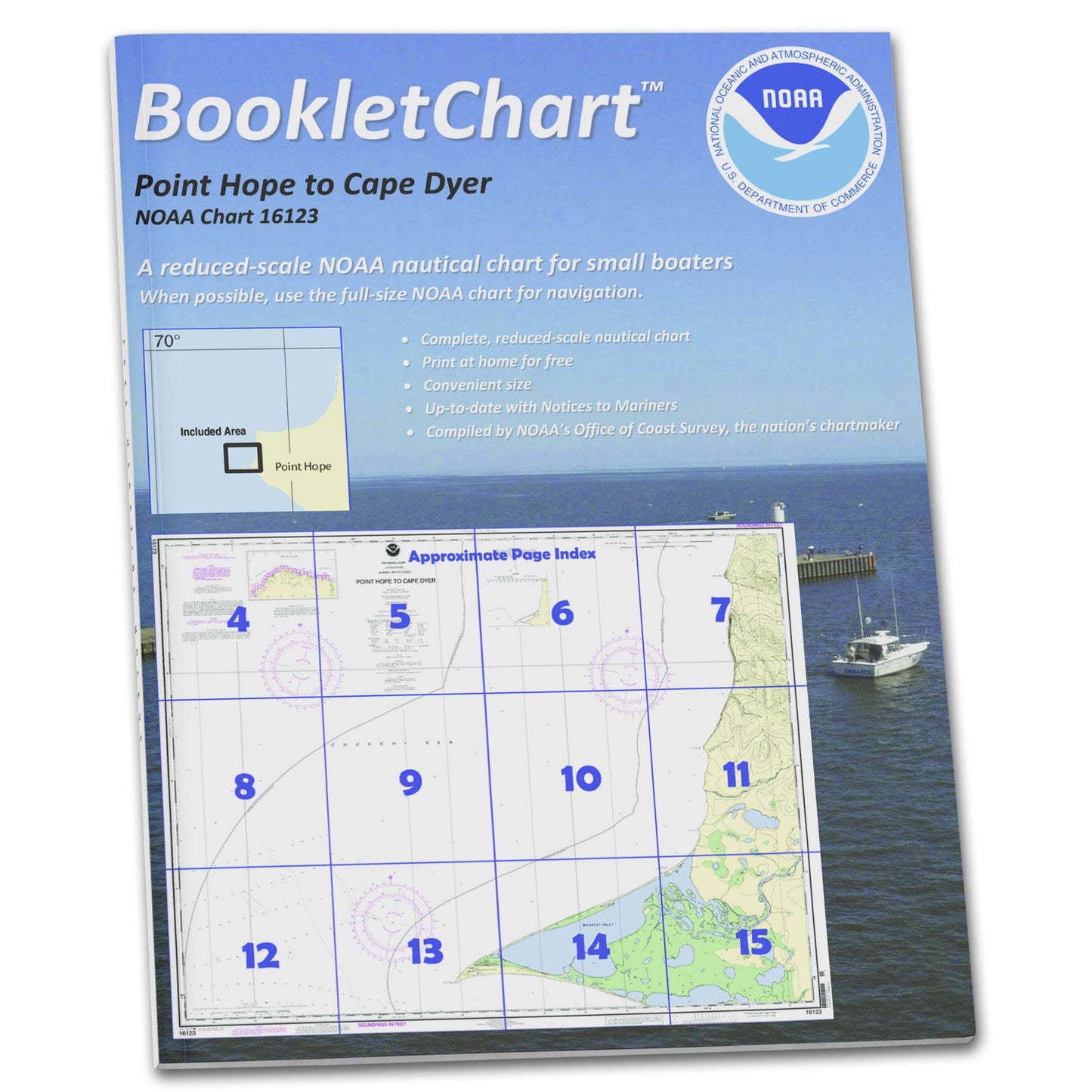 Paradise Clay CB16123 HISTORICAL NOAA Booklet Chart Point Hope to Cape Dyer