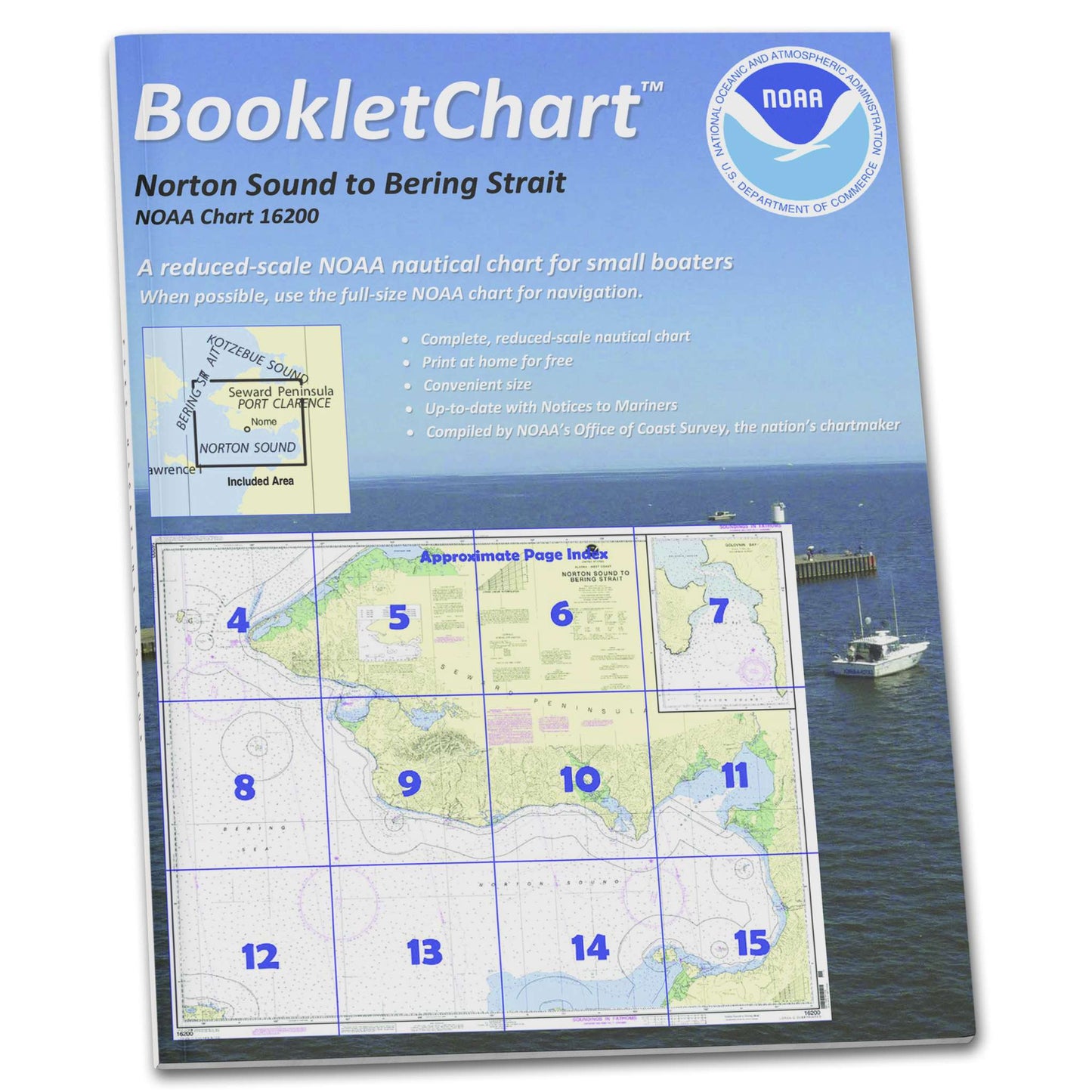 Paradise Clay CB16200 HISTORICAL NOAA Booklet Chart Norton Sound;Golovnin Bay