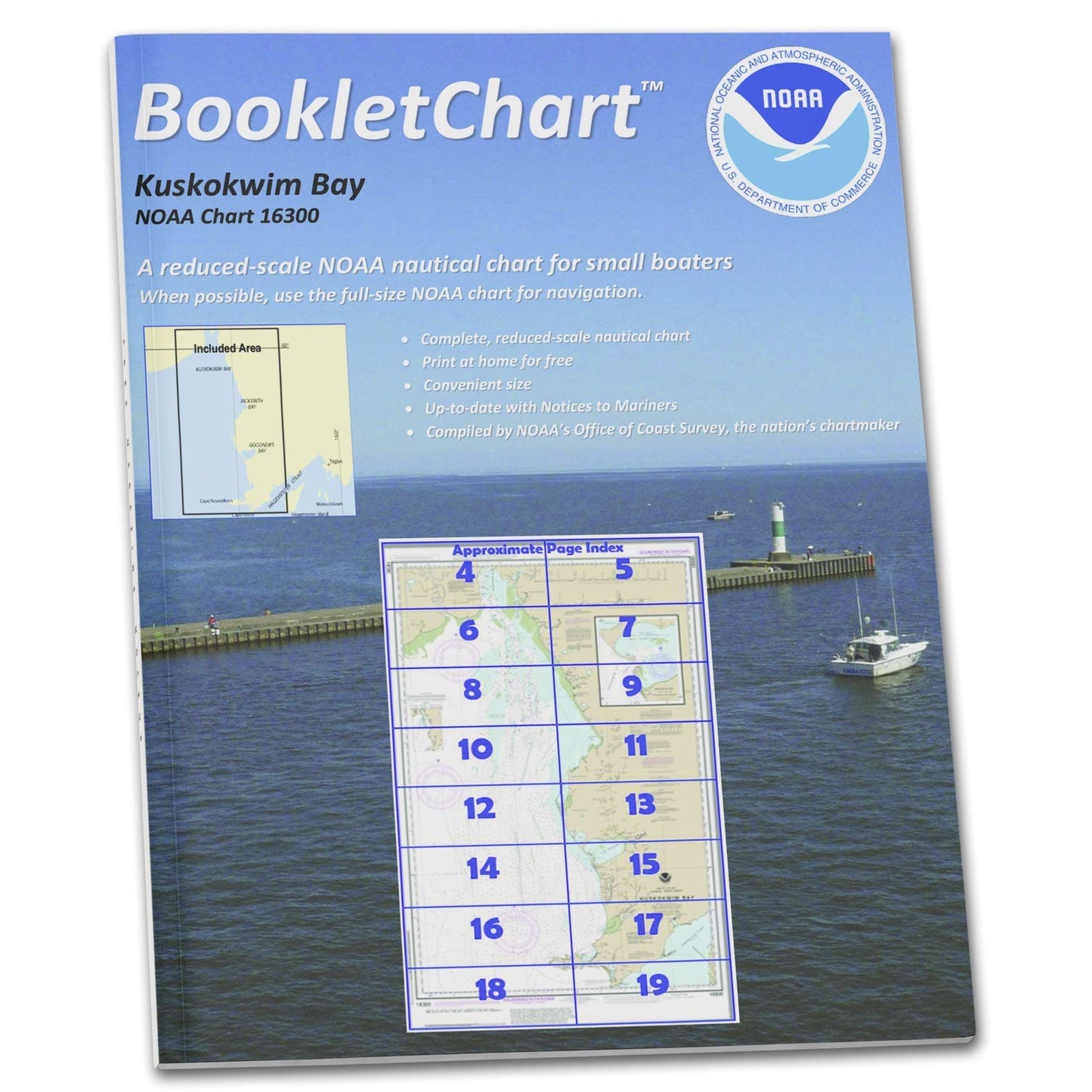 Paradise Clay CB16300 HISTORICAL NOAA Booklet Chart Kuskokwim Bay;Goodnews Bay