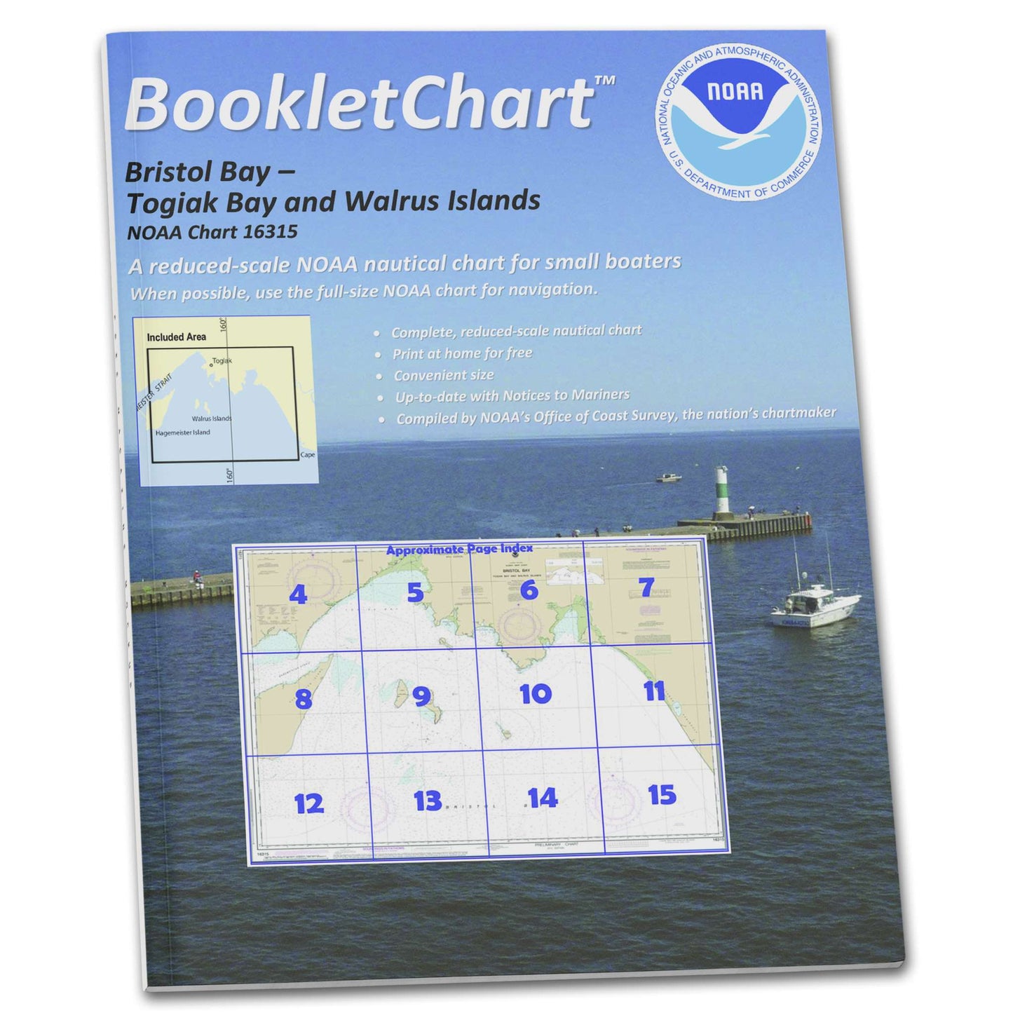 Paradise Clay CB16315 HISTORICAL NOAA Booklet Chart Bristol Bay-Togiak Bay and Walrus Islands