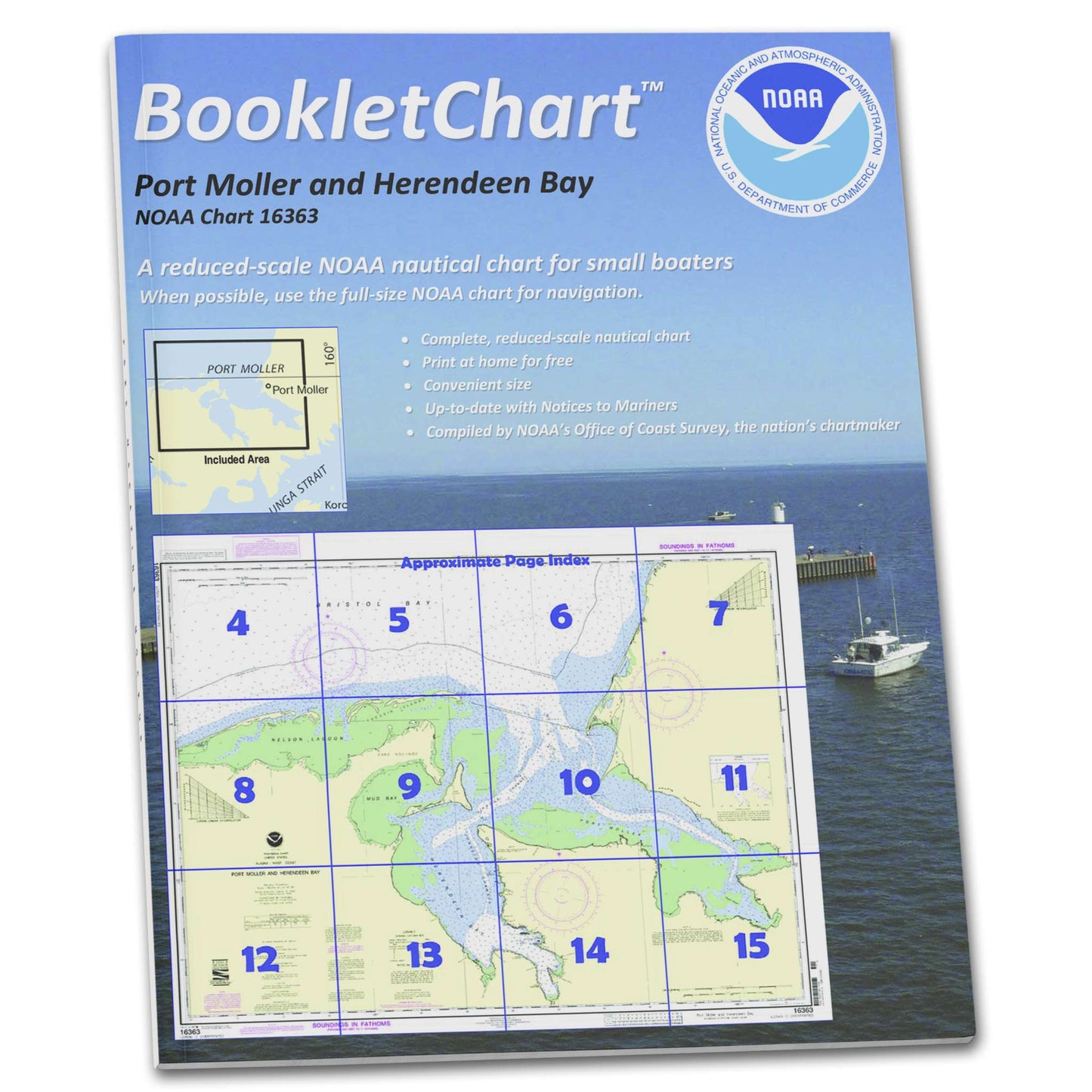 Paradise Clay CB16363 HISTORICAL NOAA Booklet Chart Port Moller and Herendeen Bay