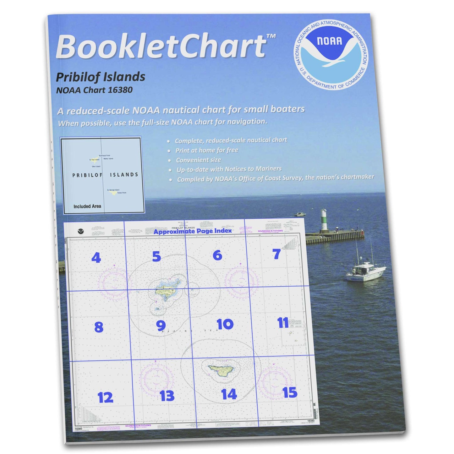 Paradise Clay CB16380 HISTORICAL NOAA Booklet Chart Pribilof Islands