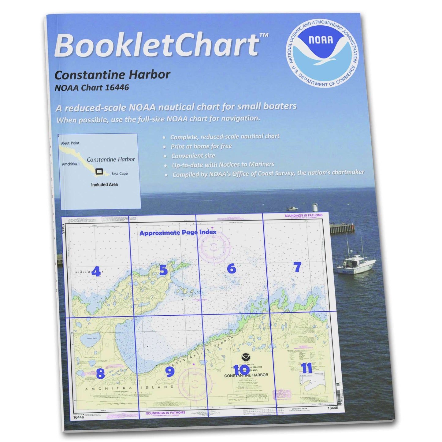Paradise Clay CB16446 HISTORICAL NOAA Booklet Constantine Harbor: Amchitka Island