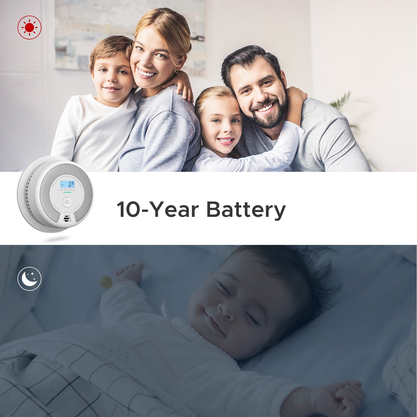 X-Sense SC07 Standalone Smoke and CO Alarm - 1-pack