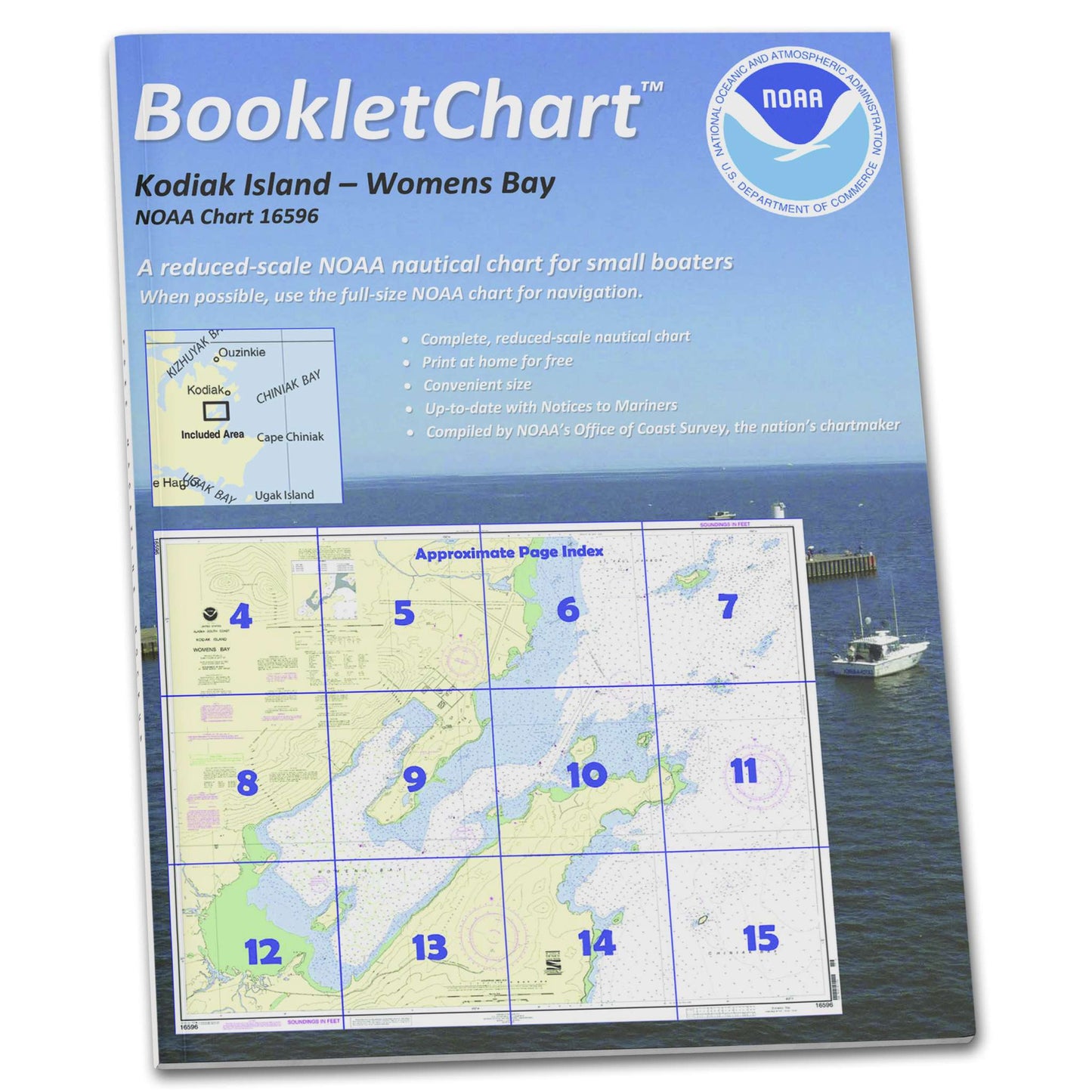 Paradise Clay CB16596 HISTORICAL NOAA Booklet Chart Womens Bay