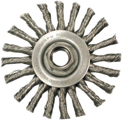 ANDERSON BRUSH 12165 Tc4S .020/Ss Knot Wheelbrush 5/8-11 Arbo