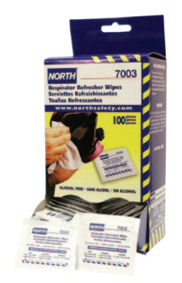 HONEYWELL NORTH® 7003 Respirator Refresher Wipe Pads (100/Box)