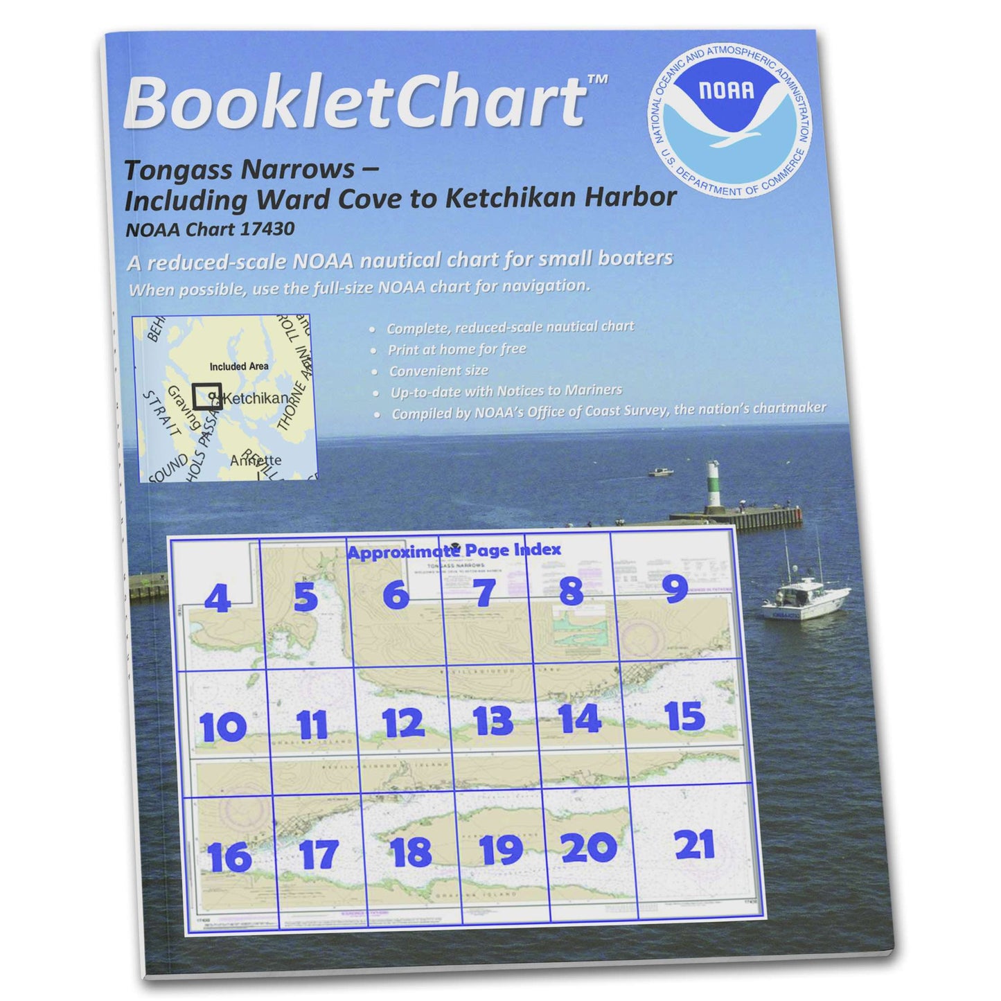 Paradise Clay CB17430 HISTORICAL NOAA Booklet Chart Tongass Narrows