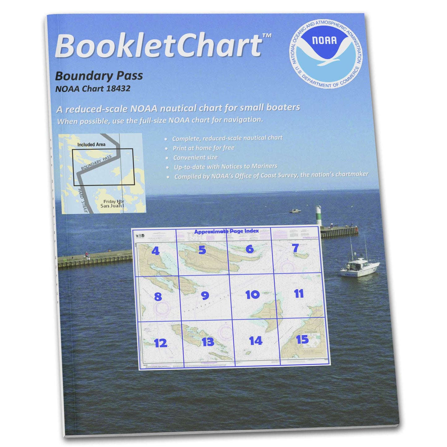Paradise Clay CB18432 NOAA Booklet Chart Boundary Pass