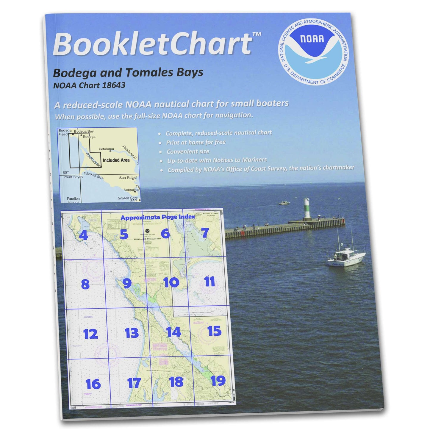 Paradise Clay CB18643 NOAA Booklet Chart Bodega and Tomales Bays;Bodega Harbor