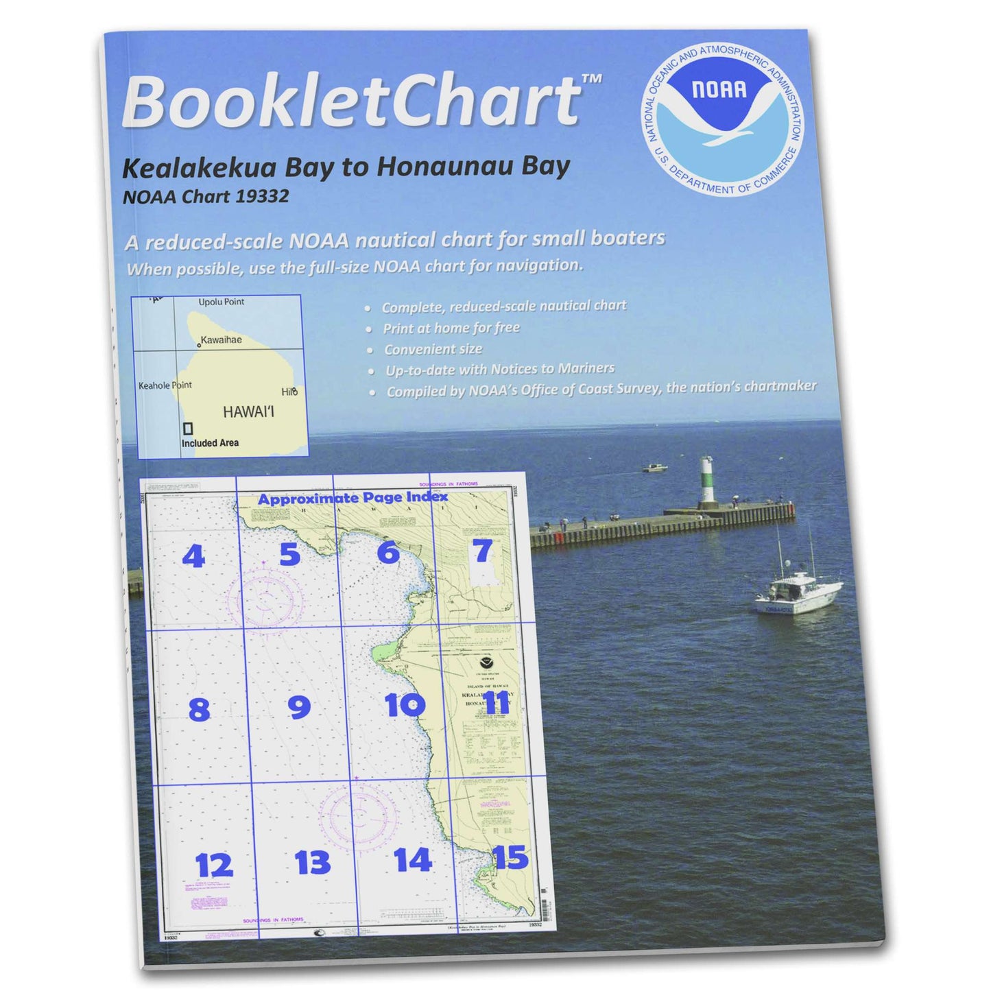 Paradise Clay CB19332 HISTORICAL NOAA Booklet Chart Kealakekua Bay to Hönaunau Bay