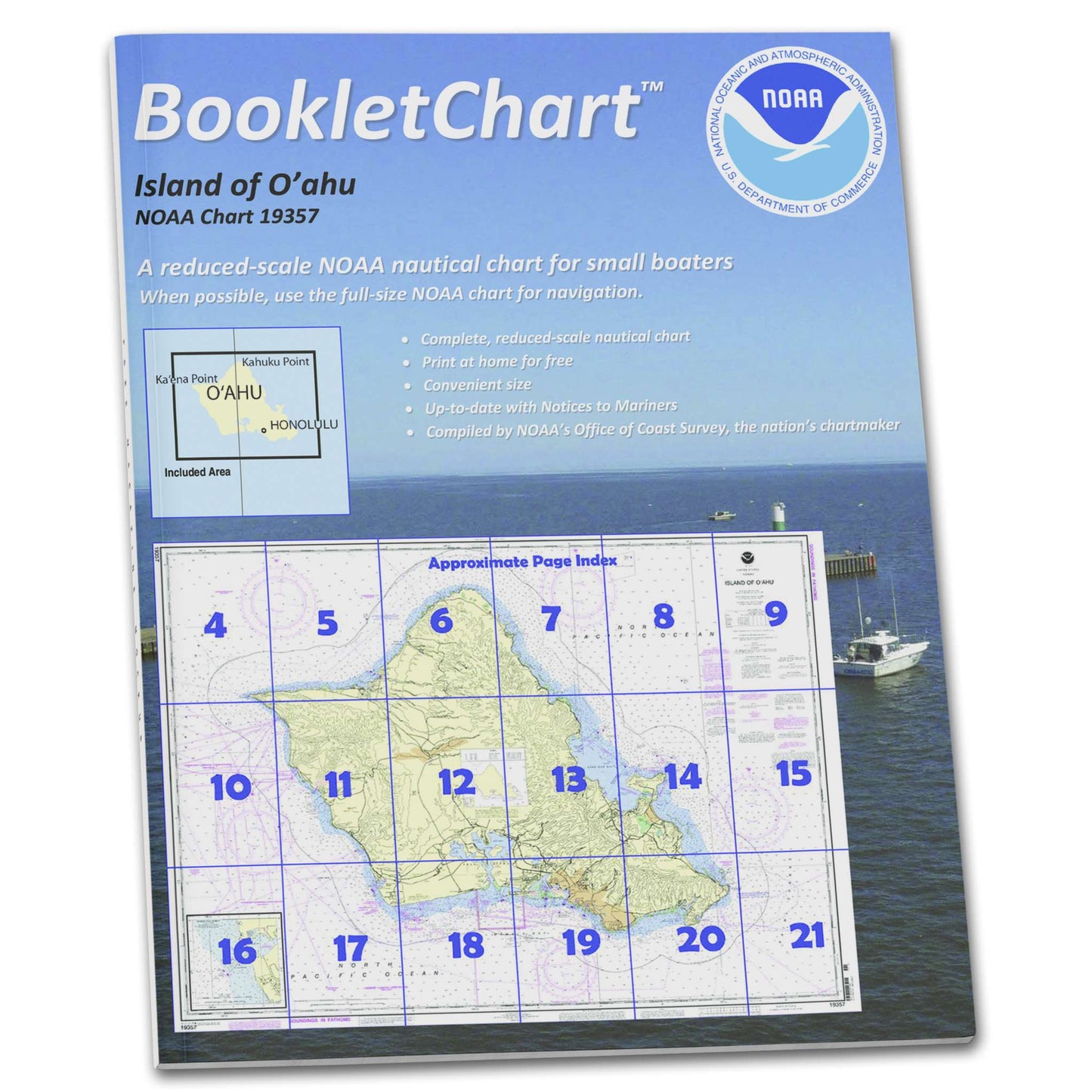Paradise Clay CB19357 HISTORICAL NOAA Booklet Chart Island of O'ahu;Barbers Point Harbor
