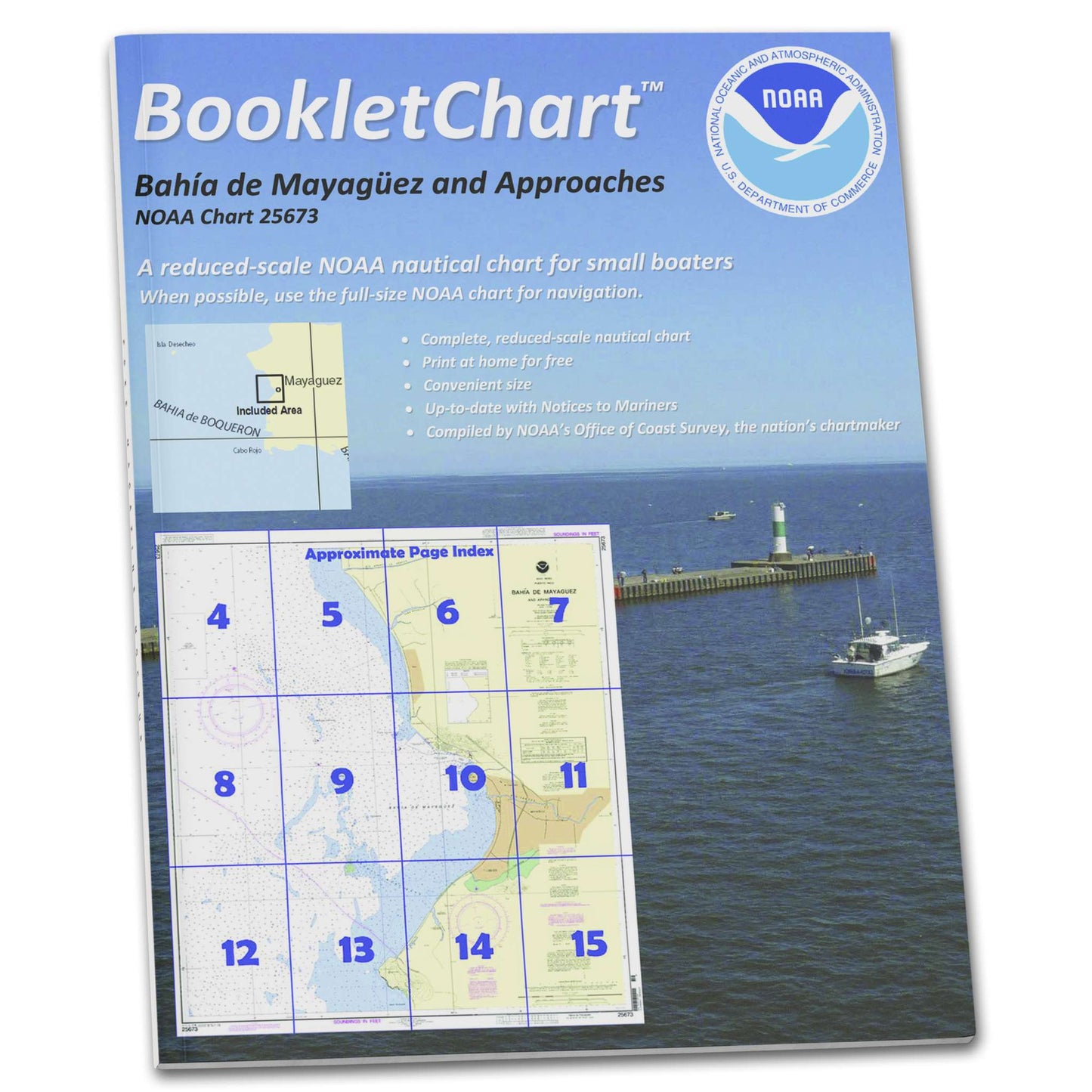 Paradise Clay CB25673 HISTORICAL NOAA Booklet Chart Bahia de Mayaguez and approaches