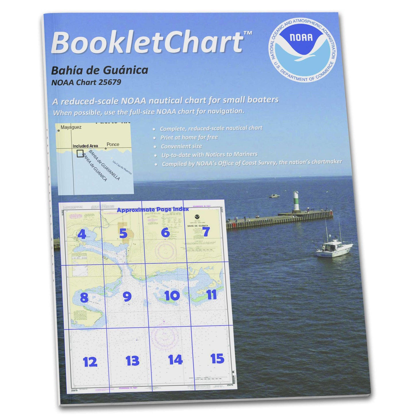 Paradise Clay CB25679 HISTORICAL NOAA Booklet Chart Bahia de Guanica