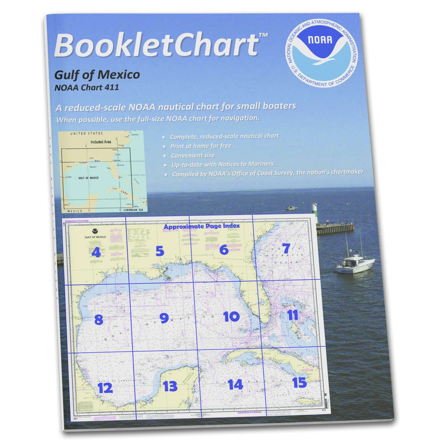Paradise Clay CB411 NOAA Booklet Chart Gulf of Mexico