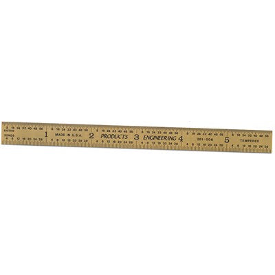 PEC Tools 401-006TN 6″ 4R Flexible Rule Tin Coated