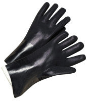 ANCHOR BRAND 7400 Anchor 2434 14" Black Pvc Finish Jersey Lined (1 PR)
