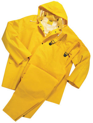 ANCHOR BRAND 9000-L Anchor 35 Mil 3 Piece Rain Suit Pvc/Polyester