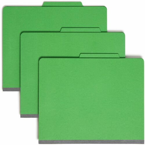 Smead SMD13702 Colored 2/5 Tab Cut Letter Recycled Classification Folder
